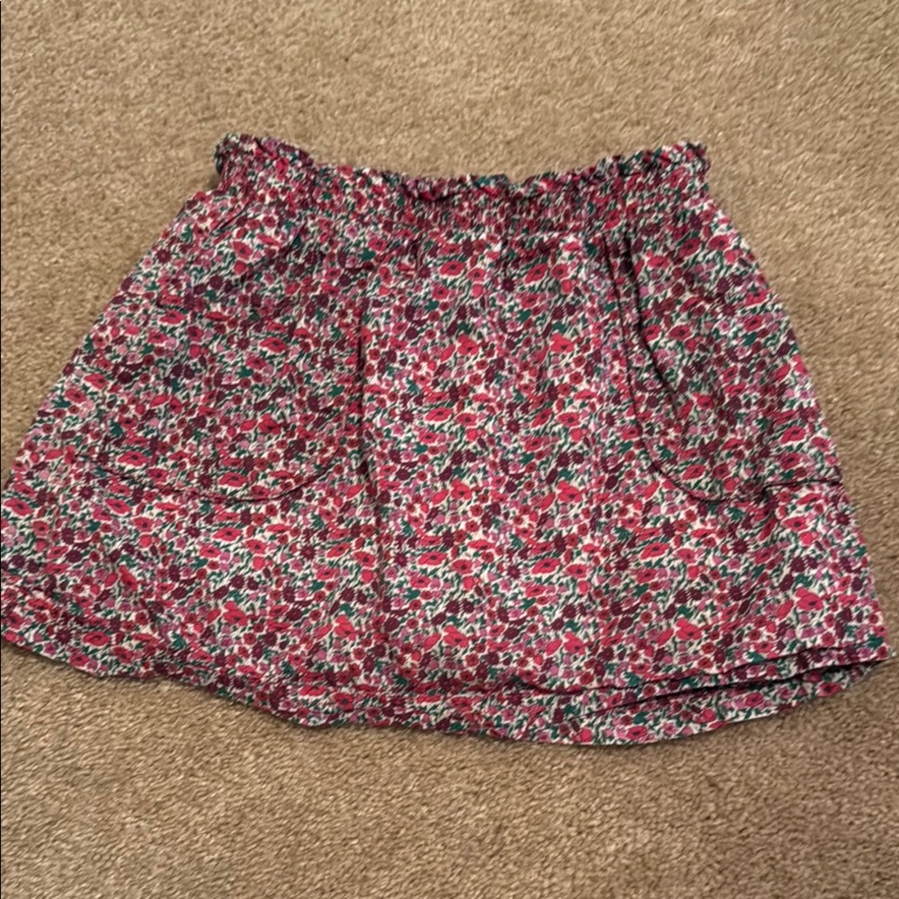 Peek Pink Red Bubble Mini Skirt